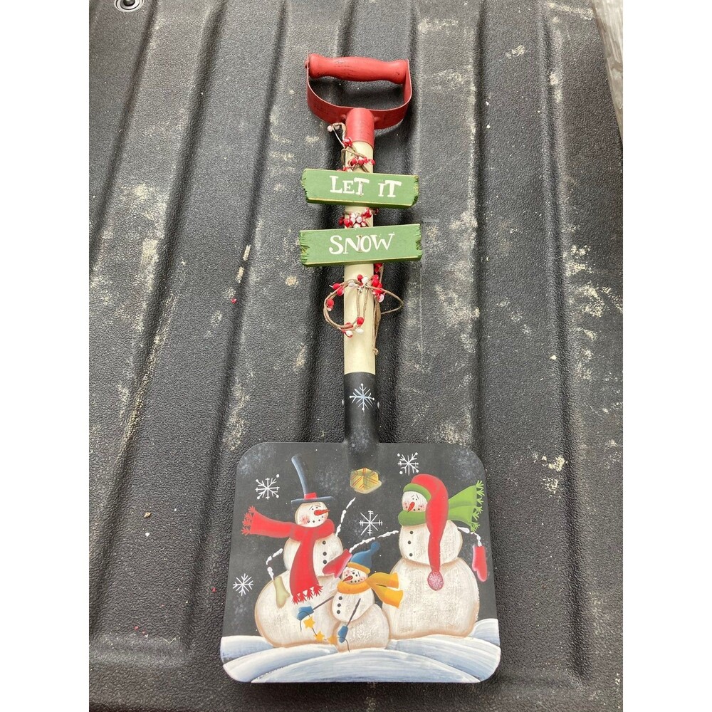 Mini Snowman Shovel Decoration